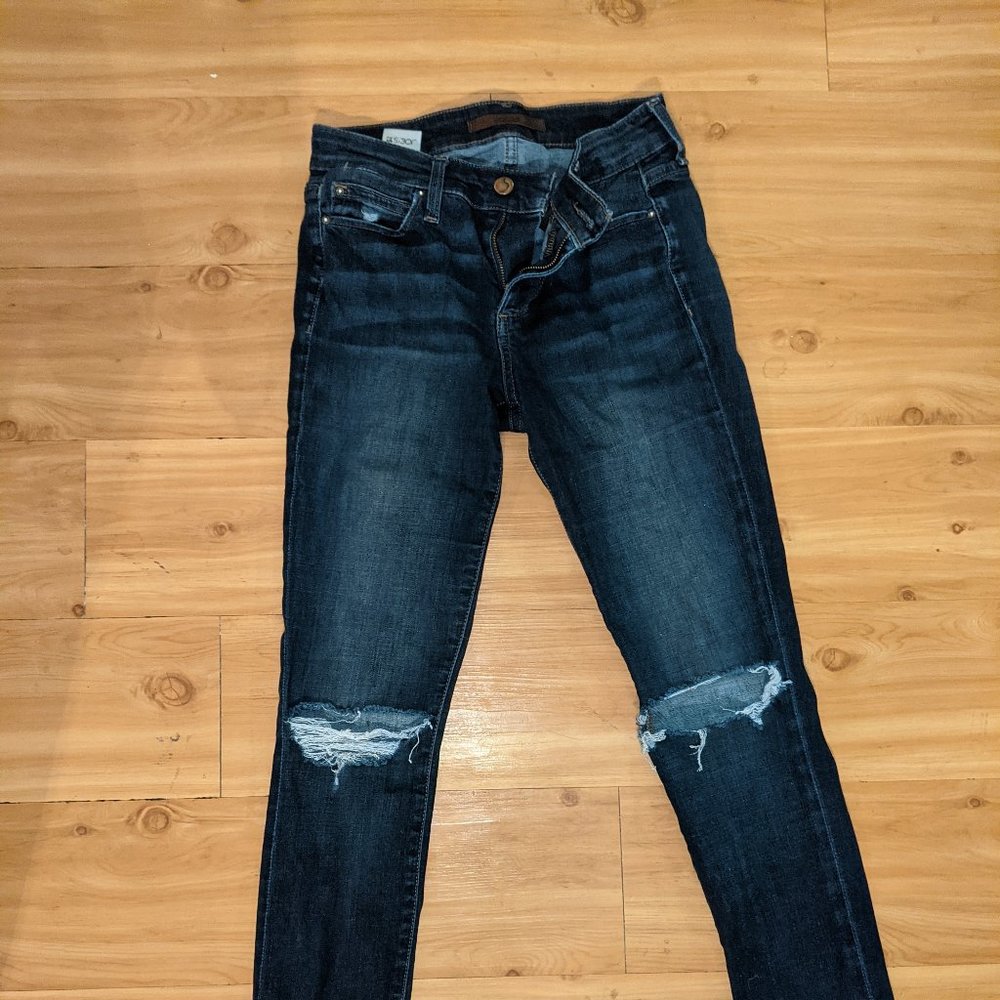 Joe's Jeans Skinny Dark Wash Ripped